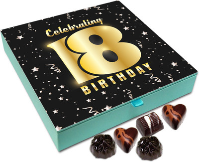 

Chocholik Gift Box -Celebrating 18th Birthday Chocolate Box - 9pc Truffles(108 g)