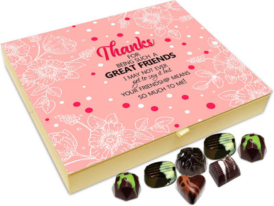 

Chocholik Gift Box - Thanks For Being Such A Great Friend Chocolate Box - 20pc Truffles(240 g)