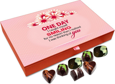 

Chocholik Gift Box -I Smile Because Of You Chocolate Box - 12pc Truffles(144 g)