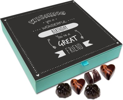 

Chocholik Gift Box -Wishing You A Wonderful Birthday Chocolate Box - 9pc Truffles(108 g)