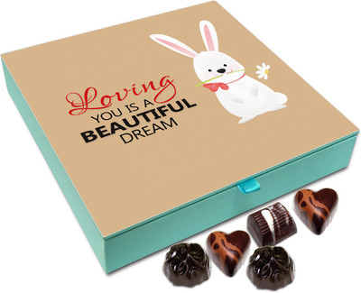 

Chocholik Gift Box - Loving You Is A Beautiful Dream Chocolate Box - 9pc Truffles(108 g)