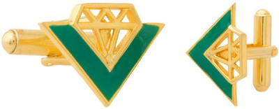 Voylla Brass Cufflink Set(Gold) Voylla Brass Cufflink Set(Gold)