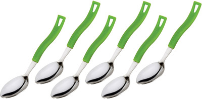 

Jen Desert Spoon Green set of 6, Stainless Steel Cutlery Set(Pack of 6)