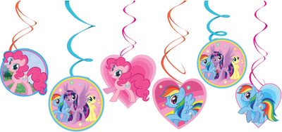 

PARTY PROPZ Multicolor MY LITTLE PONY BIRTHDAY DECORATION/SWIRLS HANGING SET OF 6/MY LITTLE PONY PARTY SUPPLIES - 6 g