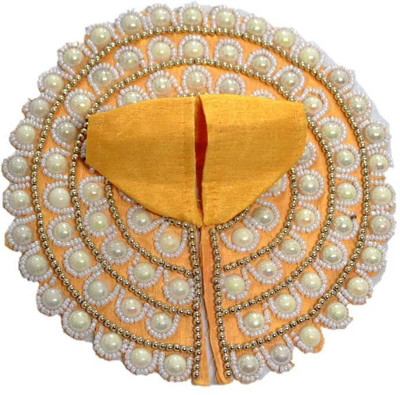 

Gerupson Devotion Laddu Gopal Yellow Shringaar Poshak, Kanha Makhan Yellow Shringaar Poshak Dress(Silk, Cotton)