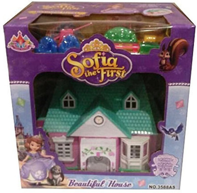 

GoMerryKids Girls Play Doll house(Multicolor)