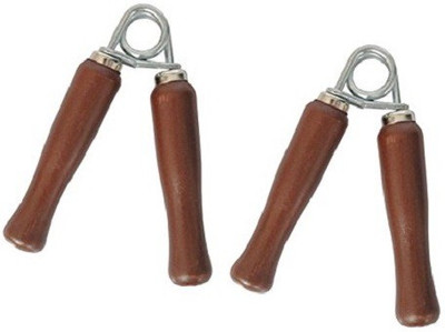 

Aurion WOODEN HAND GRIP SET 2PCS Hand Grip/Fitness Grip(Brown)