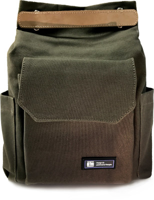 

Drive - L'heritage de Cuir 13 inch Laptop Backpack(Green), Olive