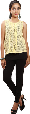 1 For Me Legging(Black, Solid) at flipkart