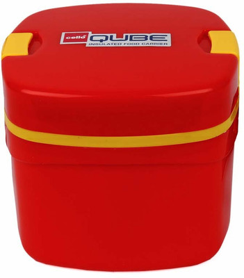 

Cello Qube2 2 Containers Lunch Box(750 ml), Red
