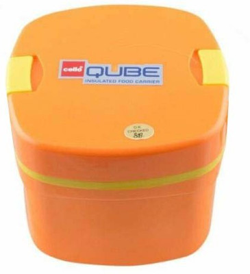 

Cello Qube2 2 Containers Lunch Box(750 ml), Orange