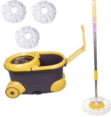 

ShopyBucket Easy 360 Degree Spin Self-wringing Floor Cleaning Easy Magic-31 Mop Set