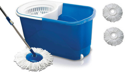 

ShopyBucket Spin With easy wheels and bucket for magic 360 degree Floor cleaning-10 Mop Set