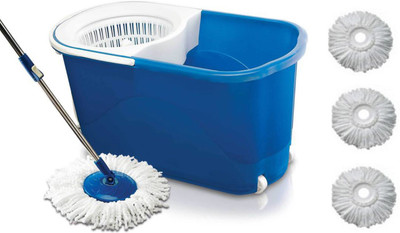 

ShopyBucket Spin With easy wheels and bucket for magic 360 degree Floor cleaning-19 Mop Set