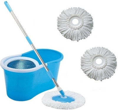 

ShopyBucket Easy 360 Hand press spin Mop_2 Mop Set
