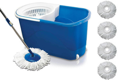 

ShopyBucket Spin With easy wheels and bucket for magic 360 degree Floor cleaning-20 Mop Set