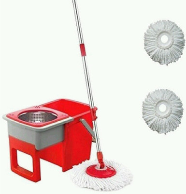 

ShopyBucket Spin Mop with real wheel for easy cleaning-6 Mop Set