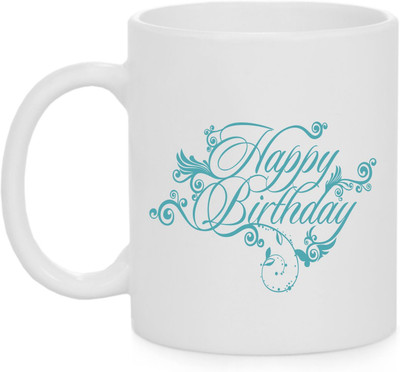 

Ceramic Mug Birthday Ceramic Mug(350 ml), White
