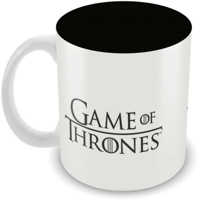 

Game of Thrones Stark House Ceramic Mug(325 ml), Multicolor