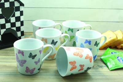 

Importwala Butterfly Print Set Ceramic Mug(200 ml, Pack of 6), Multicolor