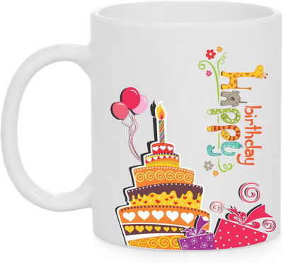 

Mug Happy Birthday Ceramic Mug(350 ml), White