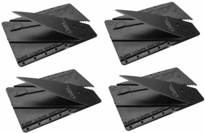 CheckSums 11053 Credit Card Shaped Pocket Knife for Safety & Travelling Utility Knife(Black) available at flipkart for Rs.225