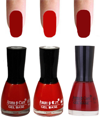 

Aroma Care Velvet Dull Matte Nail Polish Combo in Wholesale Rate Red,Reddish Orange,Reddish Maroon(Pack of 3)