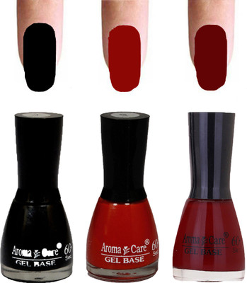 

Aroma Care Velvet Dull Matte Nail Polish Combo in Wholesale Rate Black,Red,Maroon(Pack of 3)