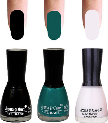 

Aroma Care Velvet Dull Matte Nail Polish Combo in Wholesale Rate Black,Green,White(Pack of 3)
