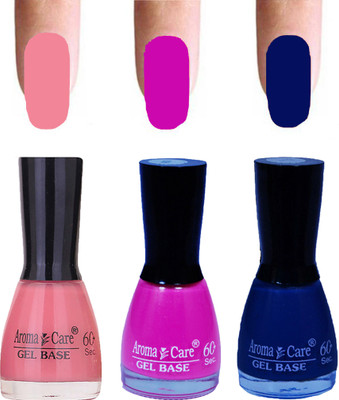 

Aroma Care Velvet Dull Matte Nail Polish Combo in Wholesale Rate Peach,Neon Pink,Blue(Pack of 3)