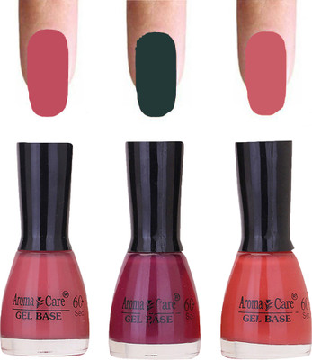 

Aroma Care Velvet Dull Matte Nail Polish Combo in Wholesale Rate Nude,Plum,Nude(Pack of 3)
