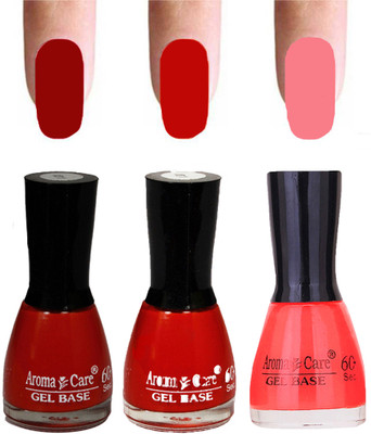 

Aroma Care Velvet Dull Matte Nail Polish Combo in Wholesale Rate Red,Reddish Orange,Orange(Pack of 3)