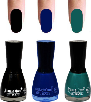 

Aroma Care Velvet Dull Matte Nail Polish Combo in Wholesale Rate Black,Blue,Green(Pack of 3)