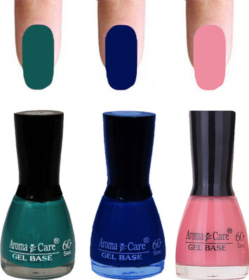 

Aroma Care Velvet Dull Matte Nail Polish Combo in Wholesale Rate Green,Blue,Peach(Pack of 3)