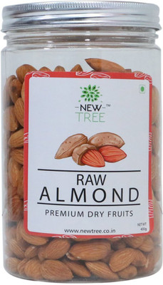 

New Tree Raw Almonds 400gm Almonds(400 g, Plastic Bottle)