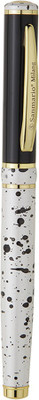 

Giftvenue Sanmario Milang Black Ink Spots Print Designer Roller Ball Pen
