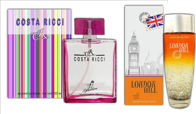 

TFZ Signature Exotic Costa Ricci and London Hill Richmond Perfume Combo 200ML Eau de Parfum - 200 ml(For Men & Women)