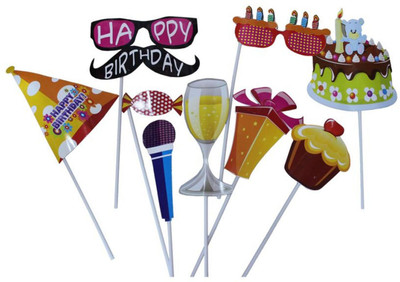 

Shop Online Happy Birthday Props Photo Booth Board(Party)