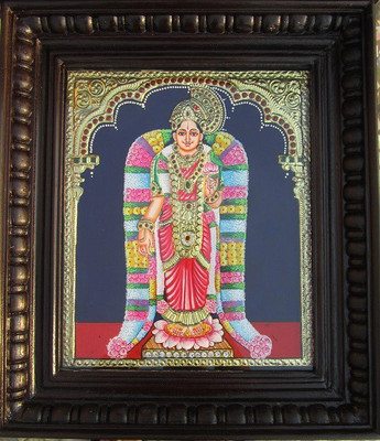 

Mirracrafts Andal Tanjore Painting Religious Frame