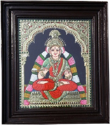 

Mirracrafts Annapoorna Lakshmi Tanjore Painting Religious Frame