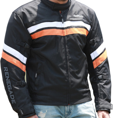 UM Riding Jackets Riding Protective Jacket(Black, Orange