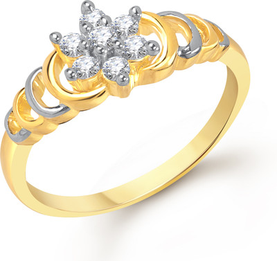 83% OFF on VK Jewels Sunshine Shaped for Women and Girls Alloy Cubic Zirconia Gold Plated Ring