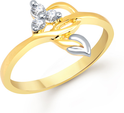 VK Jewels Adorned Shaped for Women and Girls Alloy Cubic Zirconia Gold Plated Ring