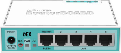 

MikroTik Wired RB750GR3 with 5 Gigabit Lan Port Router(White)