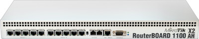 

MikroTIK RB1100AHx2 1U rackmount Gigabit Ethernet Router(White)
