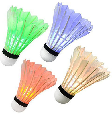 

Quality Deals LED Badminton Shuttlecock, Night Glow Birdies Lighting For Outdoor Feather Shuttle - Multicolor(Medium, 77, Pack of 4)