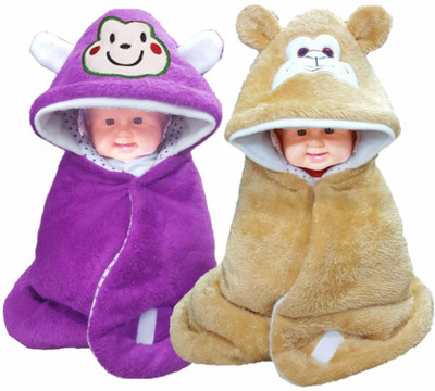 

Brandonn HOODED AND PRINTED FOAM FILLED , WELCROW STITCHED COMFORT AND SAFETY Sleeping Bag(Multicolor, Beige;wine