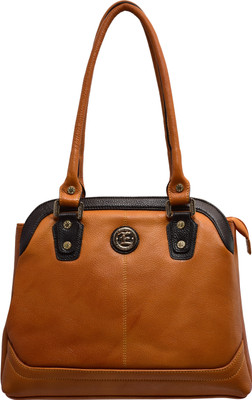 

JFL-Jewellery For Less Women Formal Tan PU Shoulder Bag