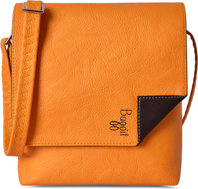

Baggit Women Casual Yellow PU Sling Bag