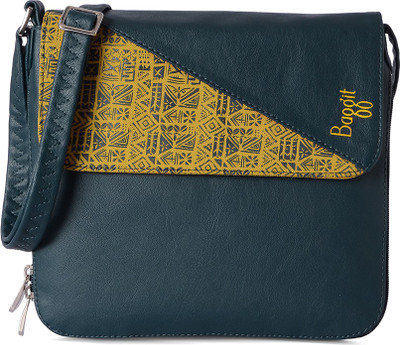 

Baggit Women Casual Blue PU Sling Bag